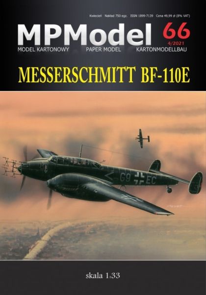 Messerschmitt Bf-110E mit Radar FuG 202 Lichtenstein (1942) 1:33