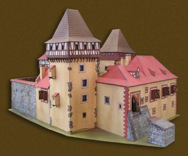 obere und untere Festung aus Kesterschan / Tschechien (Kestranske Tvrze) aus dem 15. Jh. 1:200