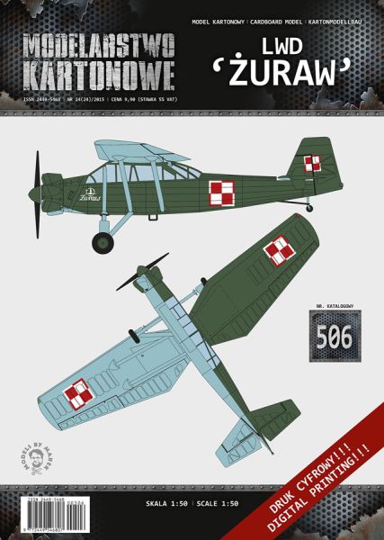 polnische Prototypkonstruktion - Mehrzweckflugtzeug LWD Zuraw (Kranich), 1951 1:50