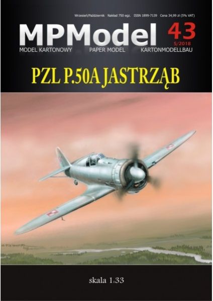 polnischer Jäger PZL-50a JASTRZAB (Habicht) aus dem Jahr 1939 1:33