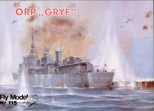 polnischer Minenleger ORP Gryf (1936) 1:200