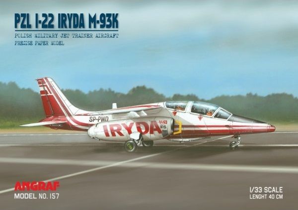 polnischer Strahltrainer PZL I-22 Iryda M-93 (mit Triebwerken K-15) 1:33