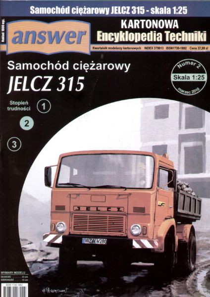 polnischer genwärtiger Kippwagen JELCZ 315 1:25