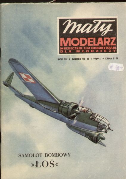 polnisches Bombenflugzeug PZL P-37B Los (1938) 1:50