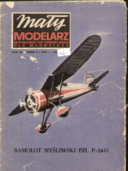 polnisches Jagdflugzeug PZL P-24G (1938) 1:33