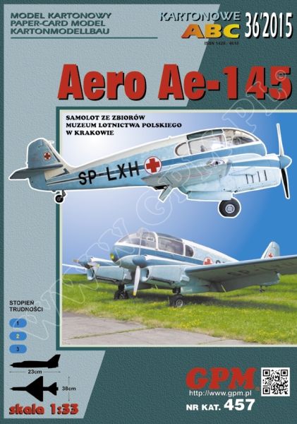 polnisches Sanitätsflugzeug Aero Ae-145 1:33
