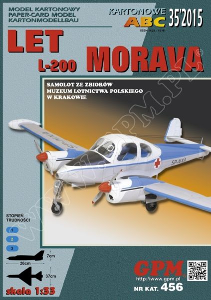polnisches Sanitätsflugzeug LET L-200 Morava 1:33