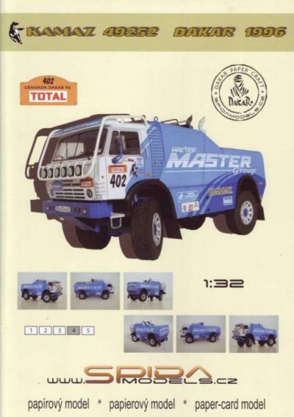 russischer Kamaz-49252 402 Rally Granada-Dakar 1996 1:32