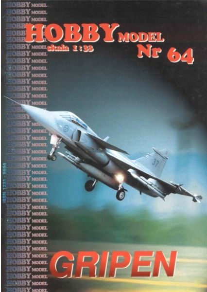 Saab JAS 39 Gripen Schwedischer Luftwaffe 1:33 übersetzt, REPRINT
