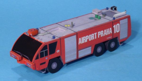 schwerer Flughafen-Löschfahrzeug Panther CFR-FL 6x6 (Flughafen Prag) 1:100 einfach