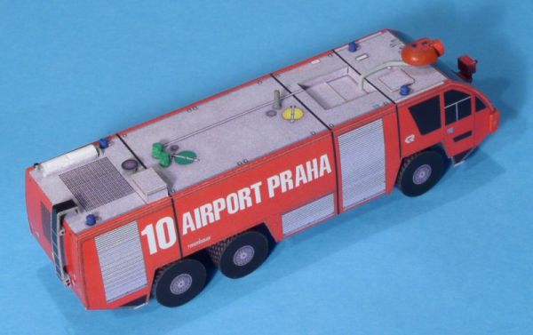 schwerer Flughafen-Löschfahrzeug Panther CFR-FL 6x6 (Flughafen Prag) 1:100 einfach