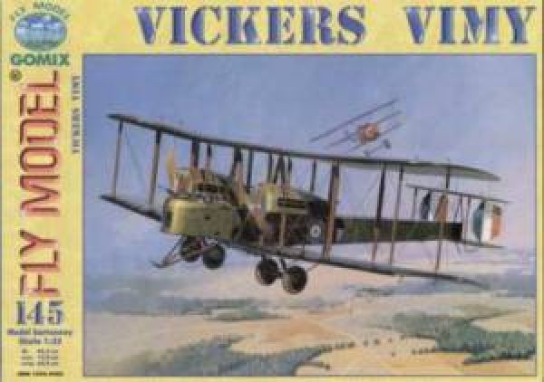 schwerer Nachtbomber Vickers FB 27a Vimy (1917) 1:33 übersetzt