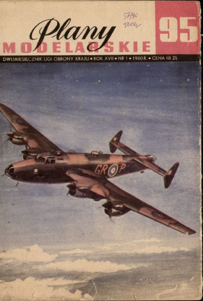schweres Bombenflugzeug Handley Page Halifax 1:20 (1:36) Bauplan