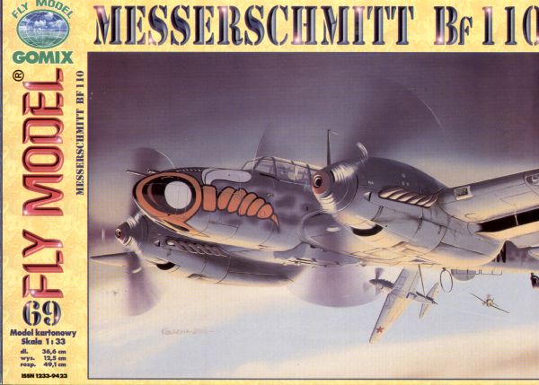 schweres Jagdflugzeug Messerschmitt Bf-110 C-4 1:33