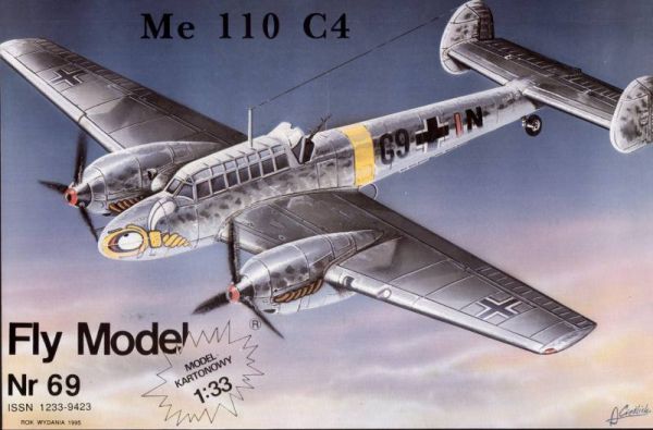 schweres Jagdflugzeug Messerschmitt Bf-110 C-4 1:33