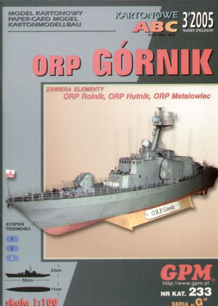 sowjetische Korvette Tarantul I - ORP Gornik 1:100 extrem! übersetzt-20609