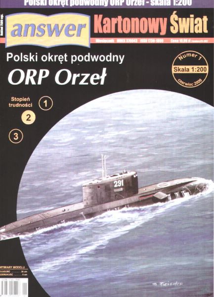 sowjet. U-Boot Kilo-Klasse (polnische ORP Orzel III) 1:200