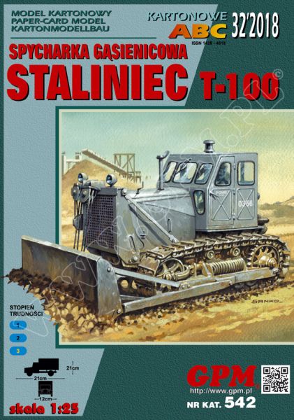 sowjetische Planierraupe Stalinez-100 (T-100) 1:25 extrem²