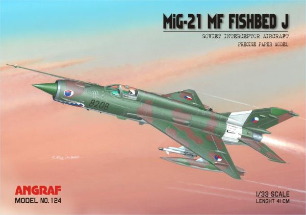 sowjetischer Abfangjäger Mikoyan Mig-21 MF (Fishbed J) Tschechoslowakischer Luftwaffe 1:33