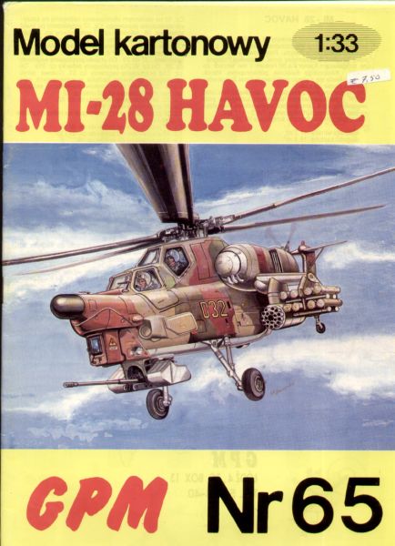 sowjetischer Erdkampfhubschrauber Mil Mi-28 Havoc 1:33 übersetzt