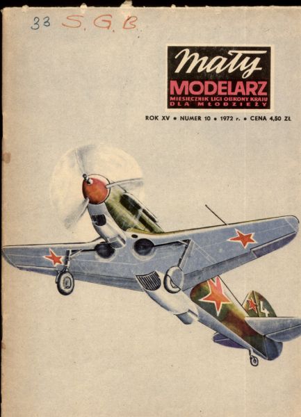 sowjetisches Jagdflugzeug Lagg-3 1:33