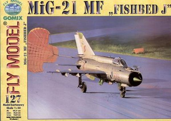 sowjetisches Jagdflugzeug MiG-21 MF Fishbed J 1:33