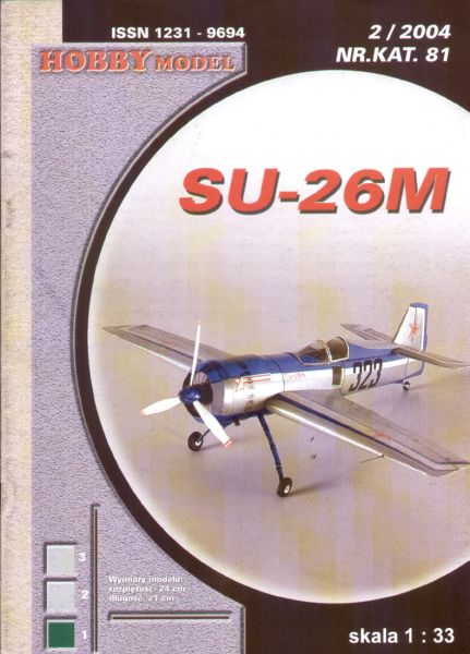 sowjetisches Kunstflugflugzeug Suchoj Su-26M 1:33