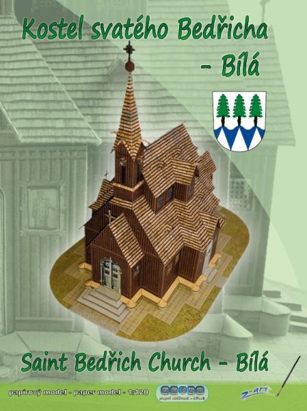St. Bedrich Kirche in Bíla, Tschechien 1:120