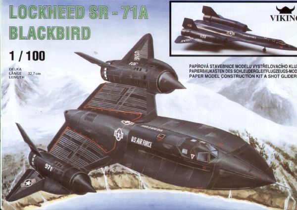 strategischer Aufklärer Lockheed SR-71A Blackbird 1:100 übersetzt