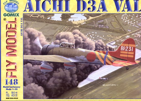trägergestützte Aichi D3A1 Val (Dezember 1941) 1:33 übersetzt