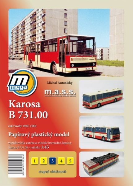 tschechischer Stadtbus Karosa B 731.00 (1982) 1:43