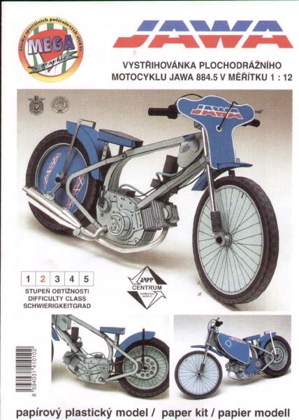 tschechisches Motorrad Jawa 884.5 V 1:12