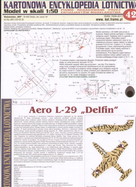 tschechisches Schul- und Übungsflugzeug Aero L-29 "Delfin" 1:50