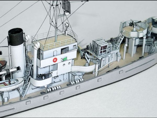 Vorpostenboot Lützow V1102 der  Deutschen Kriegsmarine Wasserlinienmodell 1:200