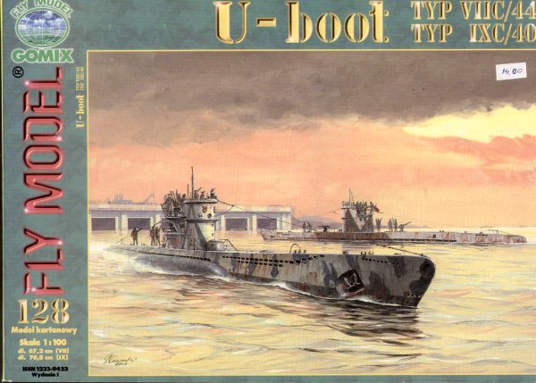 zwei U-Boote: VIIC/44 und IXC/40 1:100 Erstausgabe
