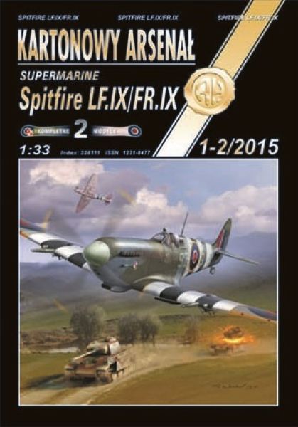 zwei vollständige Supermarine Spitfire LF.IX/FR.IX in zwei versch. Bemalungen 1:33 extrem!