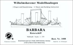 Rotorschiff ‘RMS Barbara' (1926) Möwe-Verlag Wilhelmshaven 1088, ANGEBOT