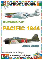 Mustang P-51 und A6M2 Zero "Pacific 1944" 1:48 einfach