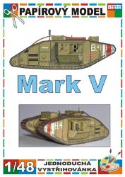britischer Panzer Mark V 1:48 einfach