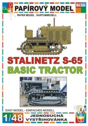sowjetischer Kettentraktor / Schlepper Stalinez-65 (S-65) 1:48 einfach