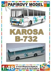 tschechischer Autobus Karosa B-732 (Dopravní podnik Karlovy Vary, a.s) 1:48 einfach