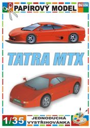 tschechischer Sportwagen MTX Tatra V8 (1991) 1:35 einfach
