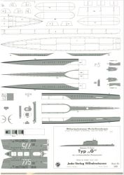 sowjetisches Raketen-U-Boot Typ „G“ 1:250