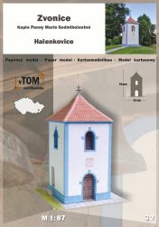 Kapelle der Jungfrau Maria der sieben Schmerzen Halenkovice/Tschechien von 1755 1:97 (H0)