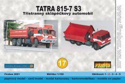 Dreiseitenkipper TATRA 815-7 6x6 S3 der Feuerwehr Zbiroh/Tschechien 1:100 einfach