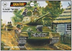 sowjetischer mittlerer Panzer T-34/85 "Rudy" 1:14 einfach, Länge: knapp 58cm