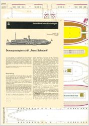 Donaupassagierschiff DFS „Franz Schubert“ (1913 - 1971) 1:200 Erstausgabe, deutsche Anleitung