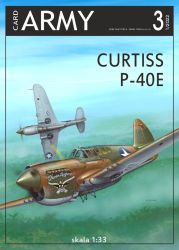 Kampfflugzeug Curtiss P-40E-1, (Texas Longhorn) 1:33 inkl. Lasercut, Kanzel und Resine Radsatz, ANGEBOT!