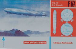 Verkehrsluftschiff D-LZ 127 Graf Zeppelin auf Metallfolie 1:400 deutsche Anleitung, selten