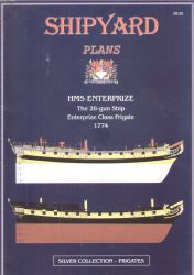 28-kanonen Fregatte HMS Enterprize 1774 (Bauplan) 1:96